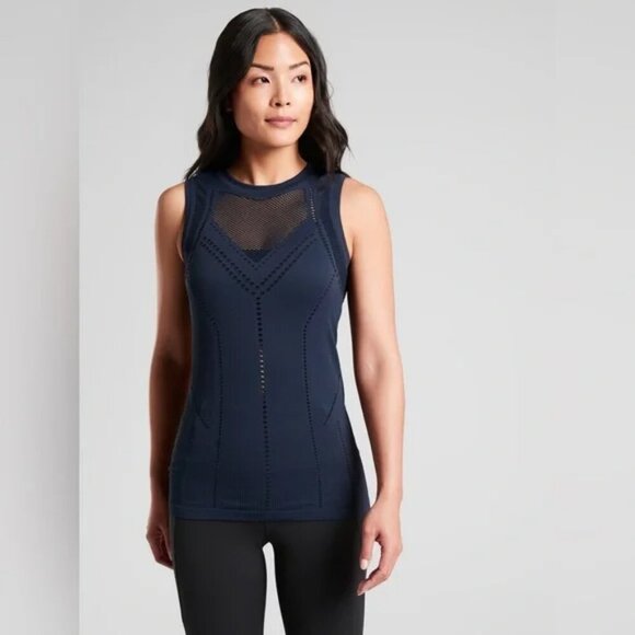 Athleta Oyxgen Tank in Poseidon Blue, Size S - Picture 1 of 8